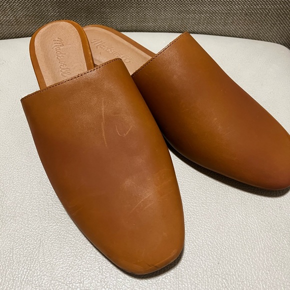 Madewell The Cory Brown Leather Women's Mules Size 9 - Picture 6 of 11